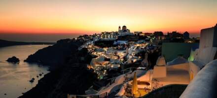 Experiencias en la puesta de sol de Santorini