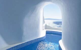 Hoteles cueva en Santorini