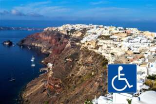 ¿Hay visitas guiadas accesibles en Santorini?